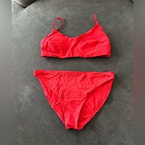 Rib Scoop Neck Bralette & bottoms